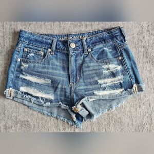 American Eagle Tomgirl Shortie Shorts 100% Cotton Size 2